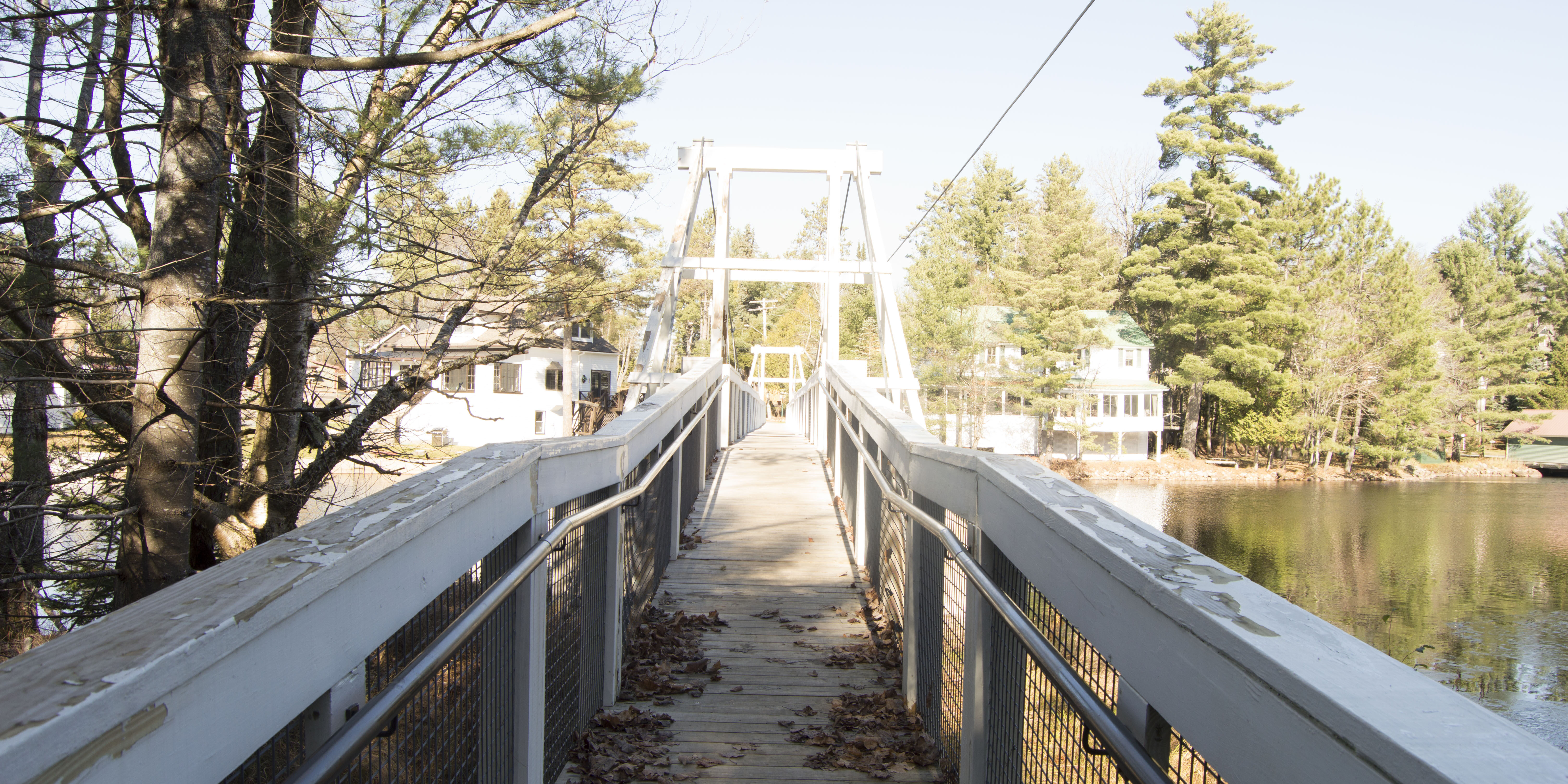 Wanakena Footbridge in Wanakena, New York