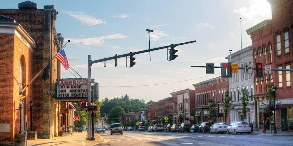 Downtown in Canton, New York