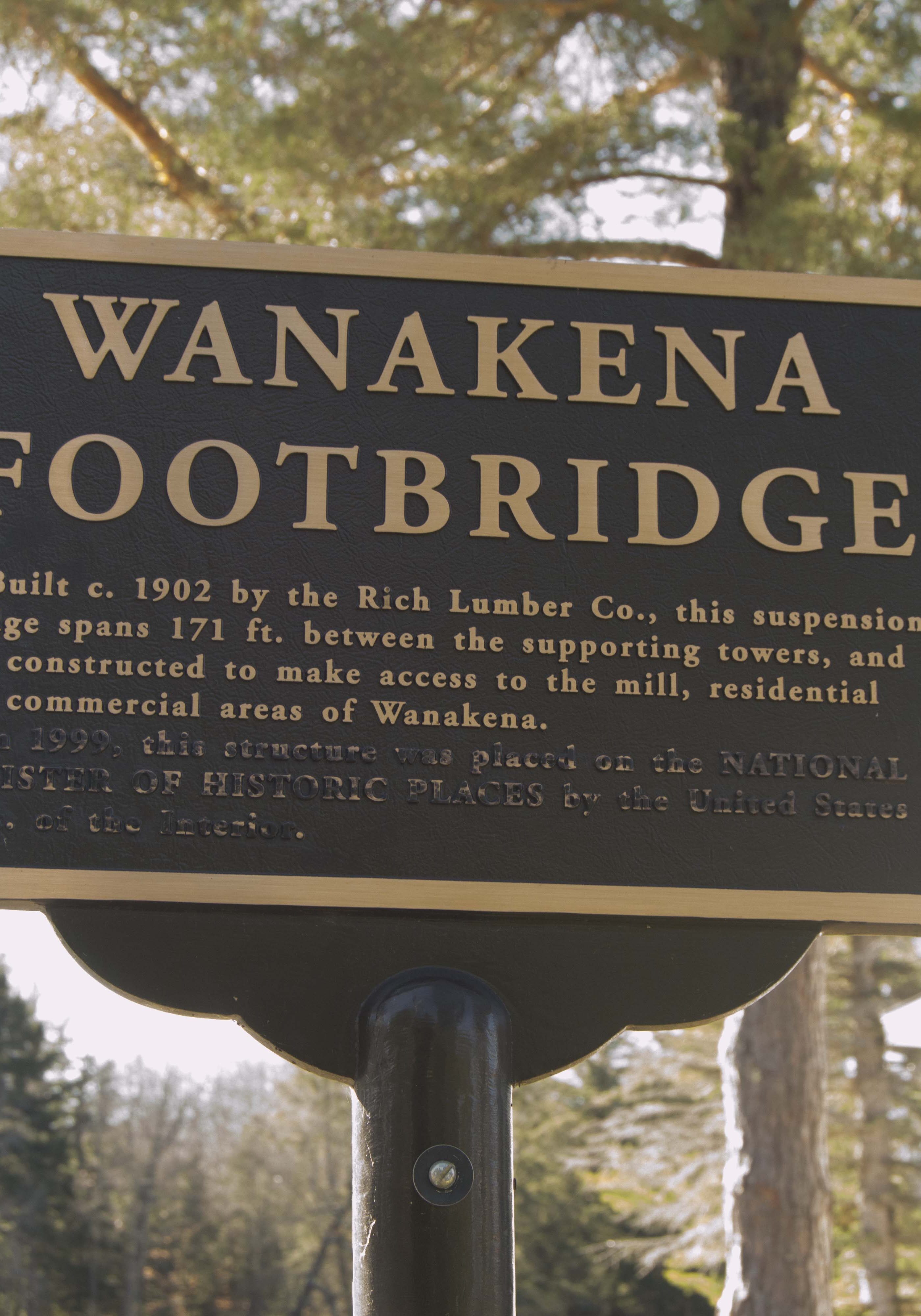 Wanakena Footbridge in Wanakena, New York