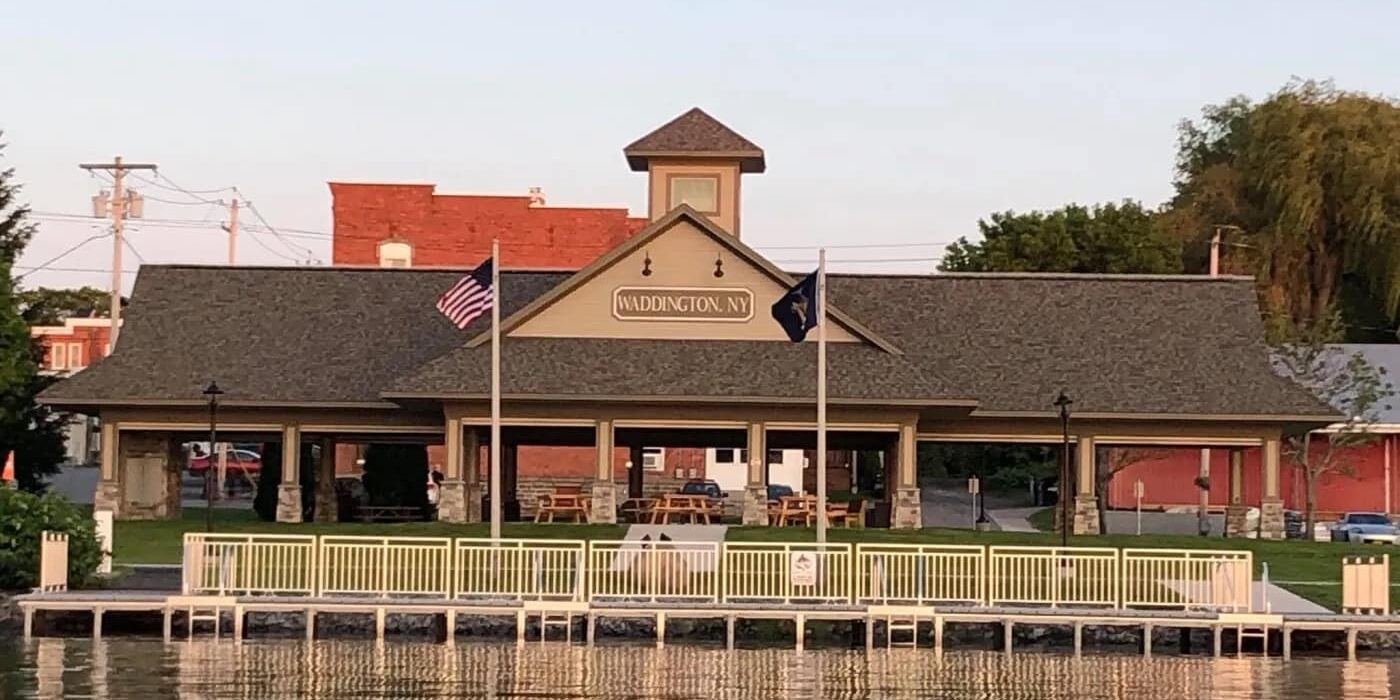 Island Park Pavillion in Waddington, New Year