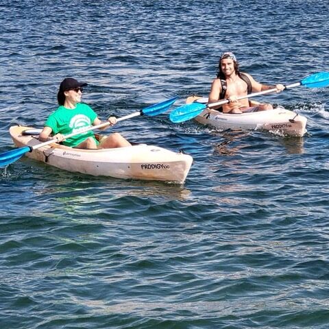 Kayakers on the St. Lawrence River