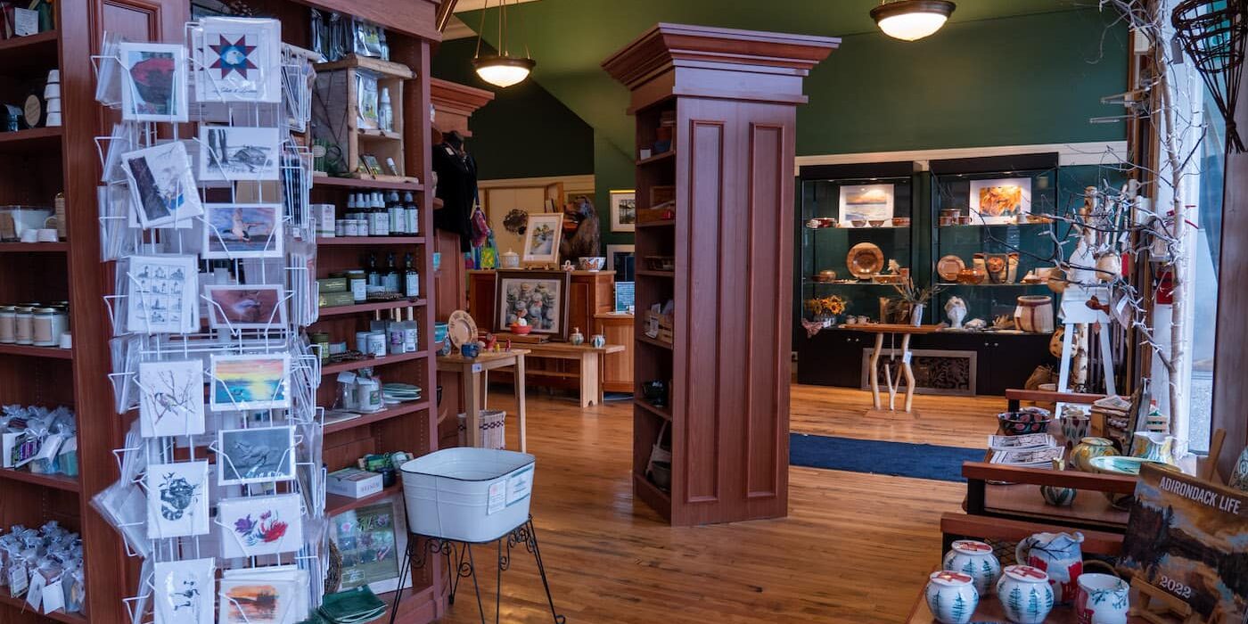 tauny center interior with items on display for sale