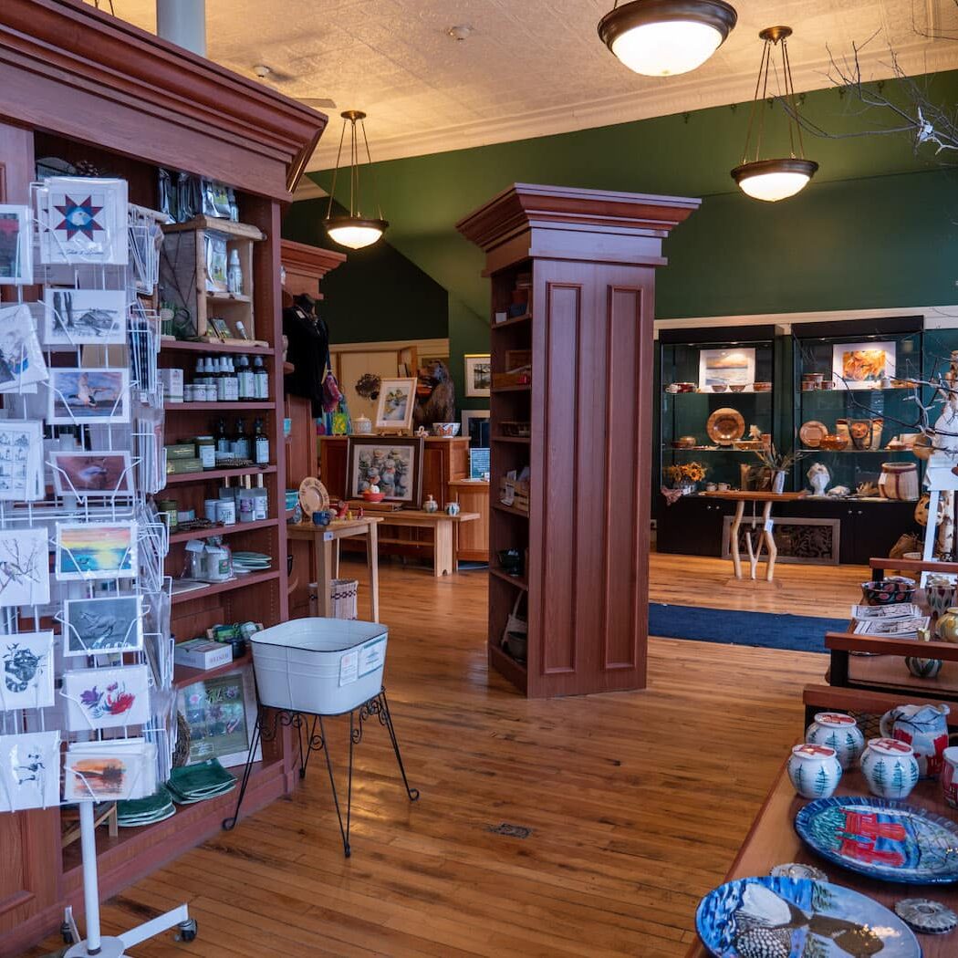 tauny center interior with items on display for sale