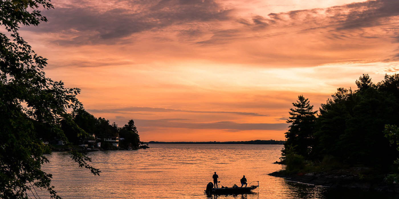 Fishing on the St. Lawrence River