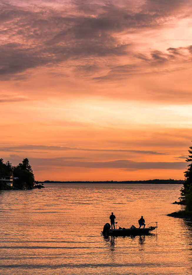 Fishing on the St. Lawrence River