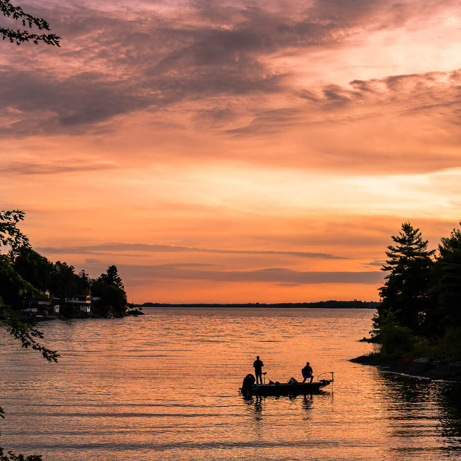 Fishing on the St. Lawrence River
